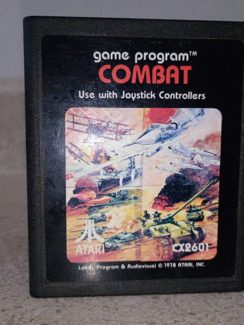 Atari 2600 Combat Video Game Cartridge
